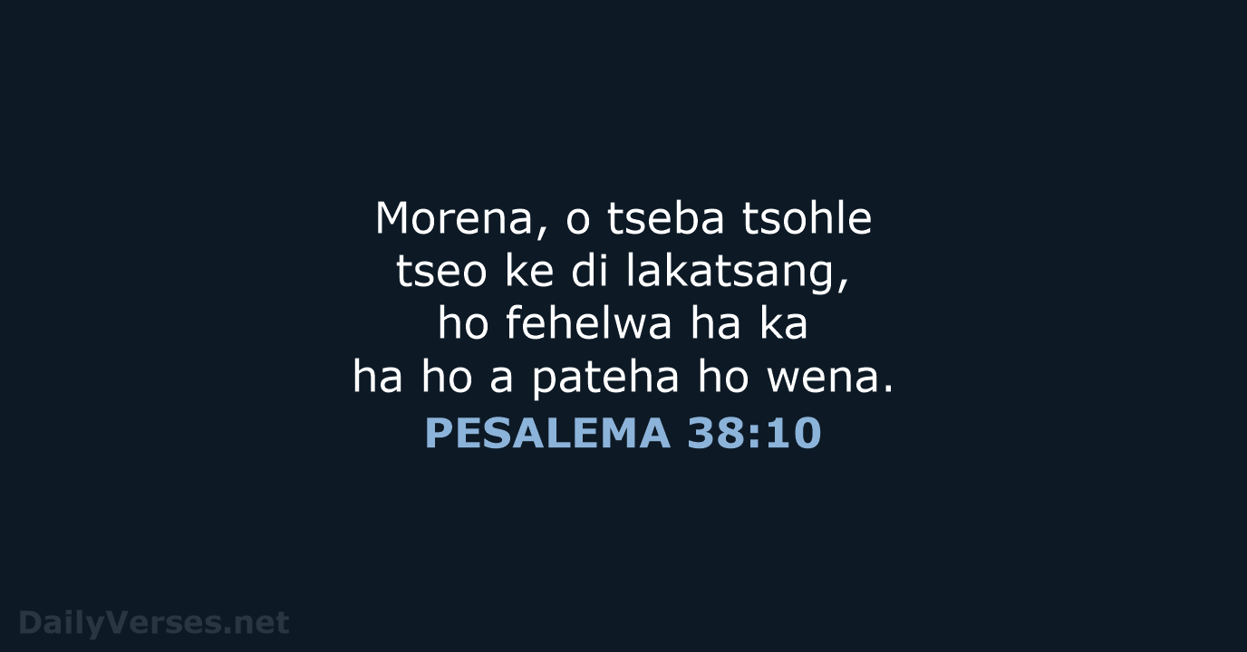 PESALEMA 38:10 - SSO89