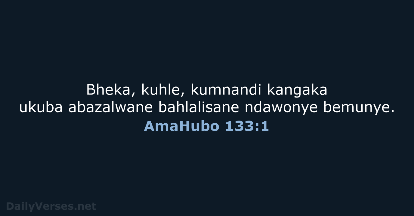 AmaHubo 133:1 - ZUL59