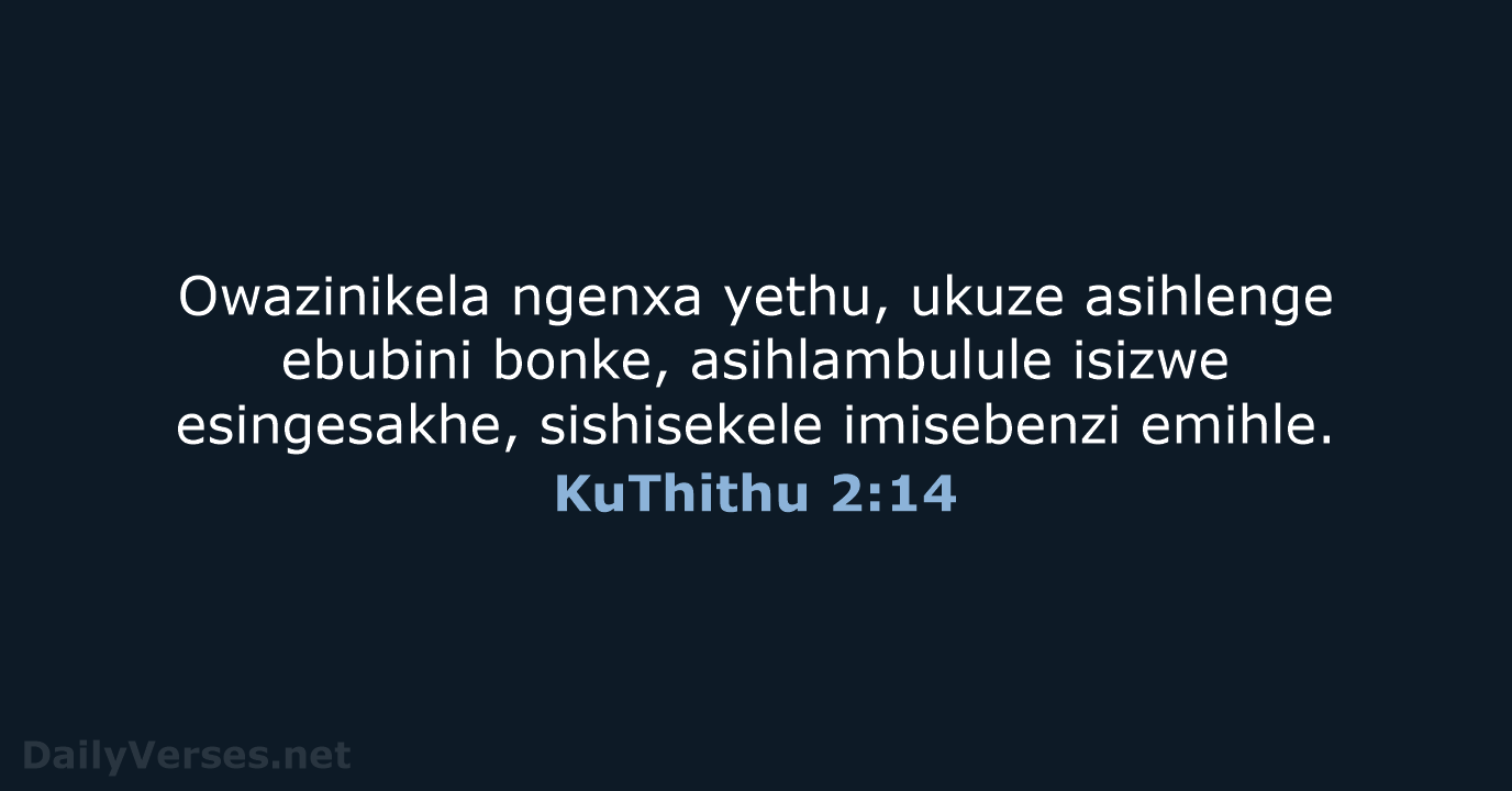KuThithu 2:14 - ZUL59