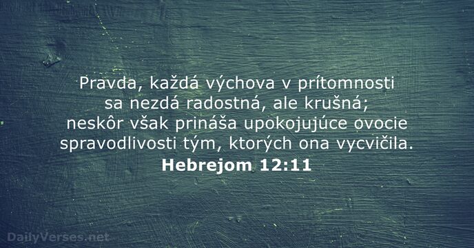 Hebrejom 12:11