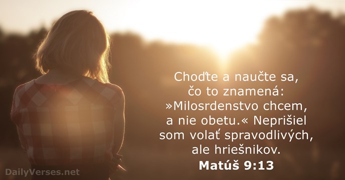 Matúš 9:13