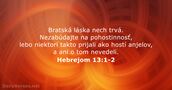 Hebrejom 13:1-2
