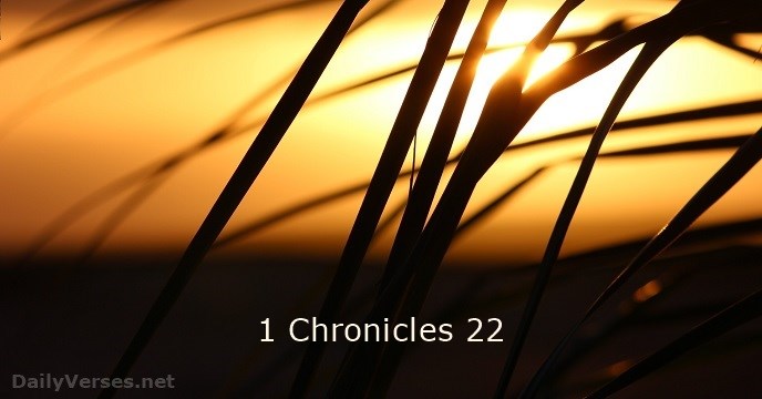 1 Chronicles 22 Esv Dailyversesnet