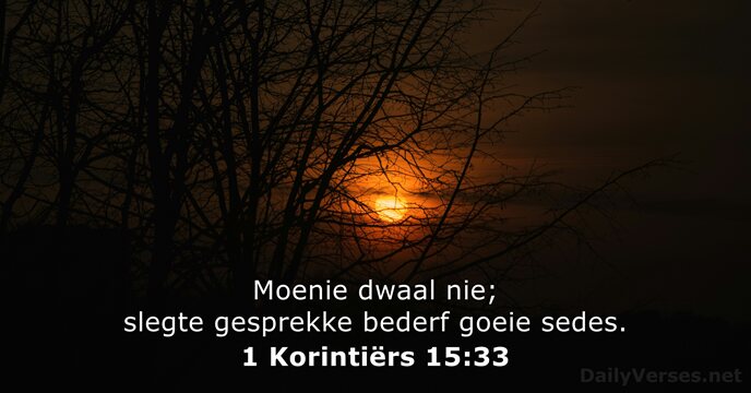 1 Korintiërs 15:33