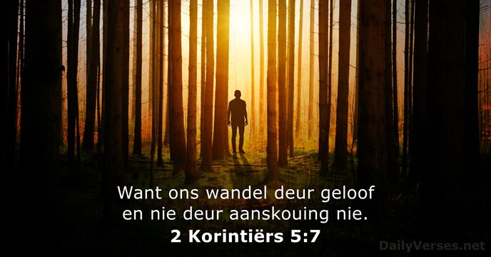 2 Korintiërs 5:7