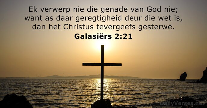 Galasiërs 2:21