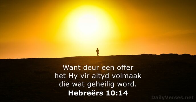 Hebreërs 10:14