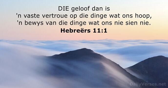 Hebreërs 11:1