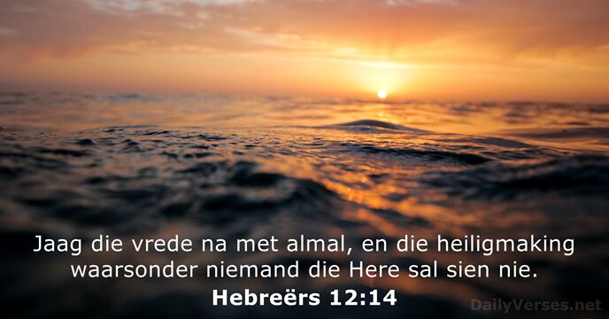 Hebreërs 12:14