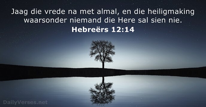 Hebreërs 12:14