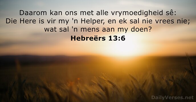 Hebreërs 13:6