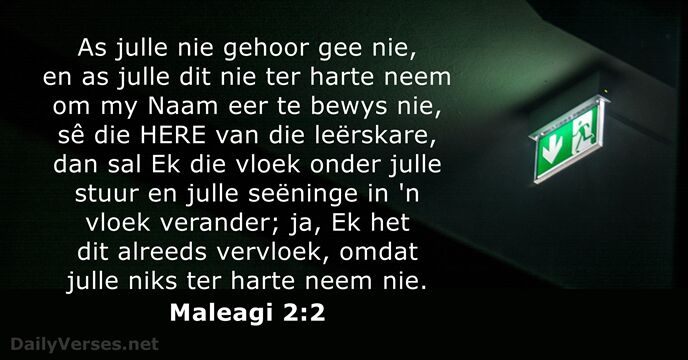Maleagi 2:2