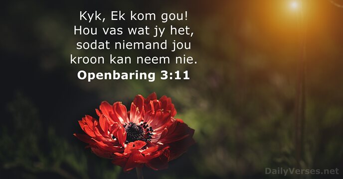 Openbaring 3:11