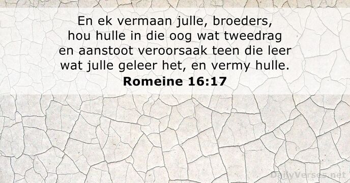 Romeine 16:17