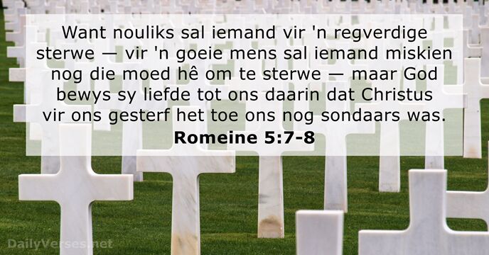 Romeine 5:7-8