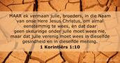 1 Korintiërs 1:10
