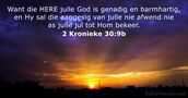 2 Kronieke 30:9b