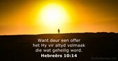 Hebreërs 10:14