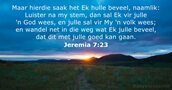 Jeremia 7:23