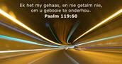 Psalm 119:60