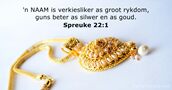 Spreuke 22:1