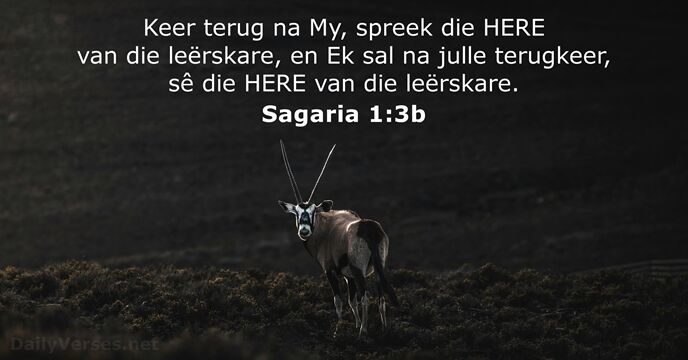 Sagaria 1:3b