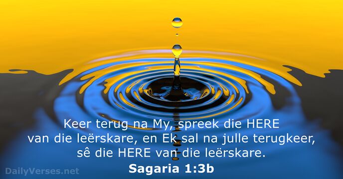 Sagaria 1:3b