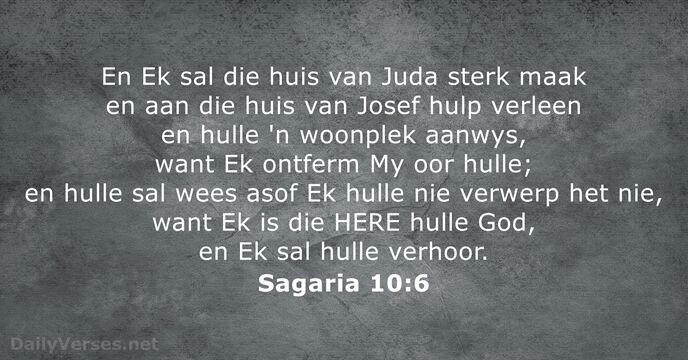 Sagaria 10:6