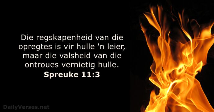 Spreuke 11:3