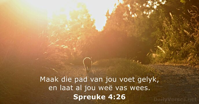 Spreuke 4:26