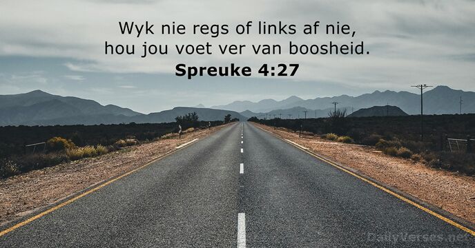 Spreuke 4:27