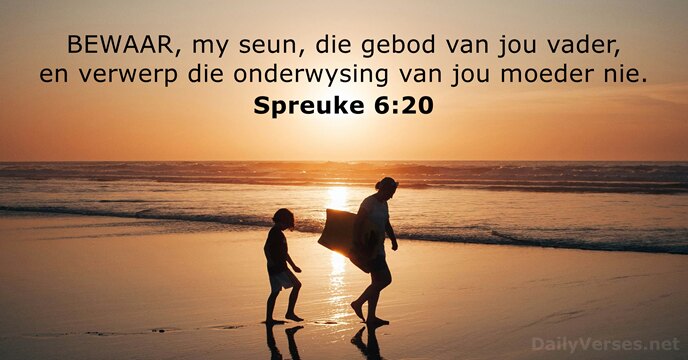 Spreuke 6:20