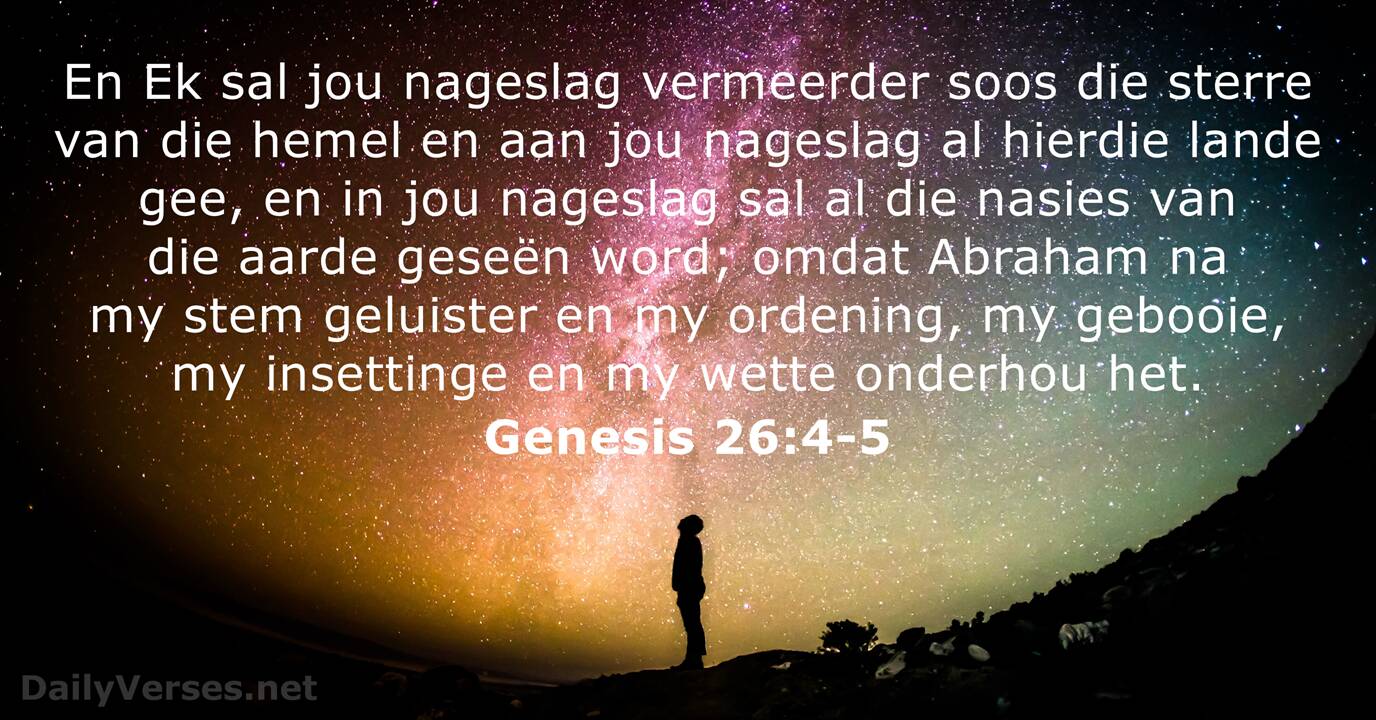 Genesis 26 4 5 Bybelvers DailyVerses