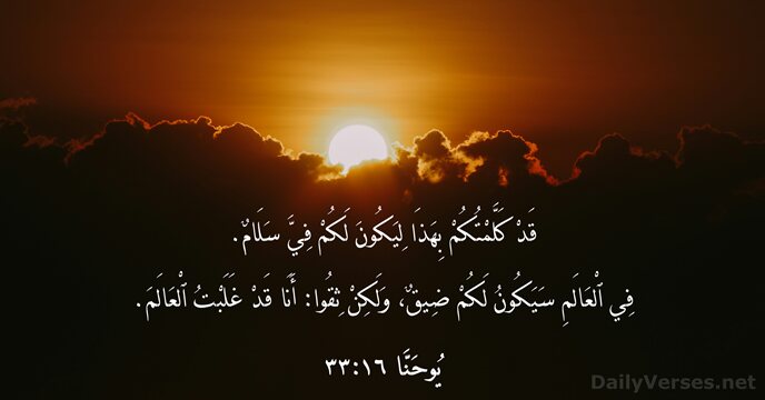 يُوحَنَّا ١٦:٣٣
