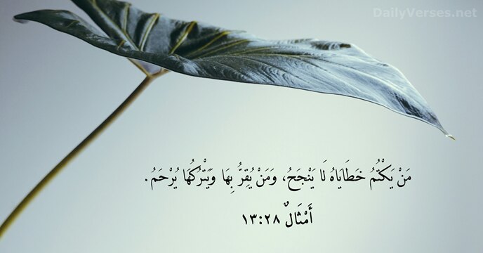 أَمْثَالٌ ٢٨:١٣