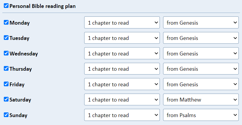 esv bible reading plans