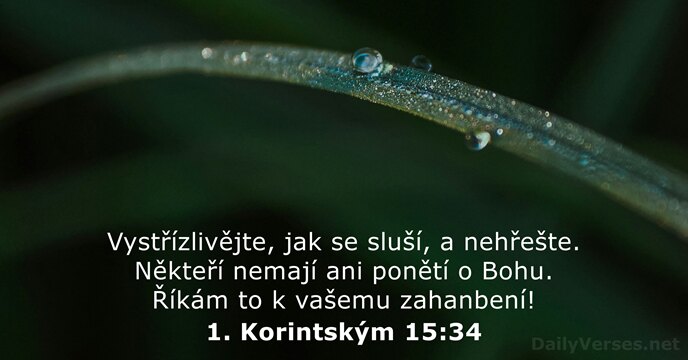 1. Korintským 15:34