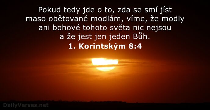 1. Korintským 8:4