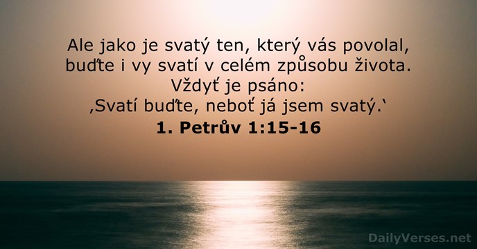 1. Petrův 1:15-16