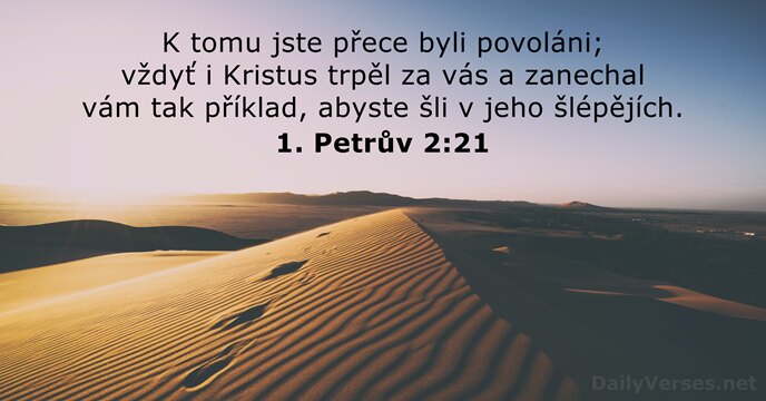 1. Petrův 2:21