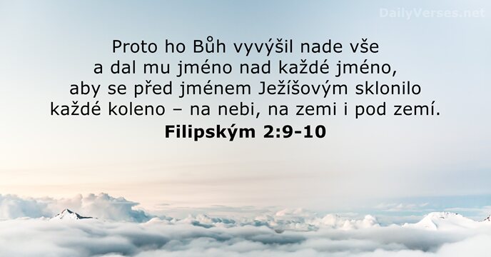 Filipským 2:9-10