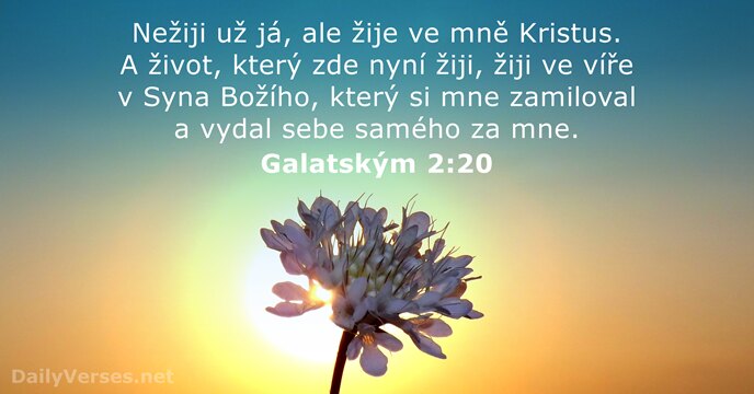 Galatským 2:20