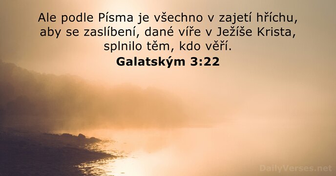 Galatským 3:22