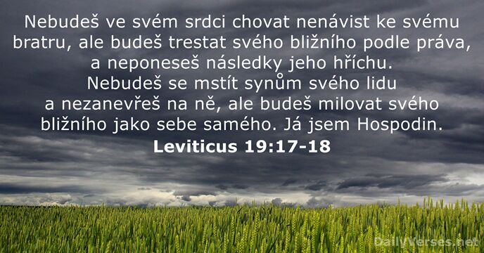 Leviticus 19:17-18