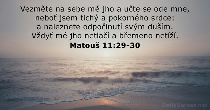 Matouš 11:29-30