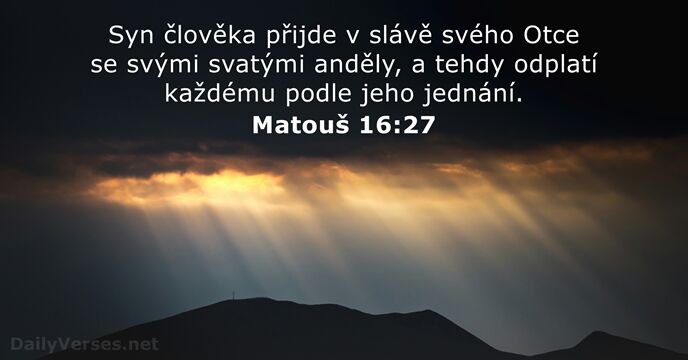 Matouš 16:27