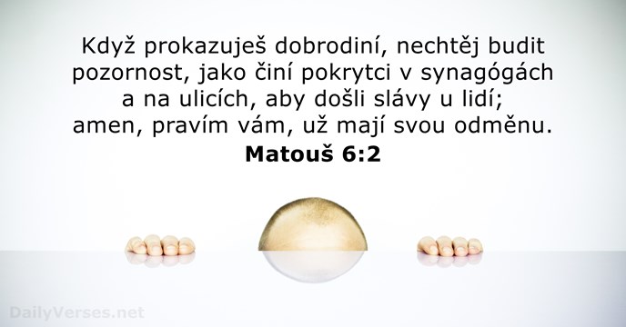 Matouš 6:2