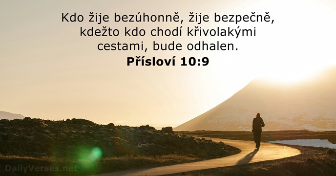 Přísloví 10:9