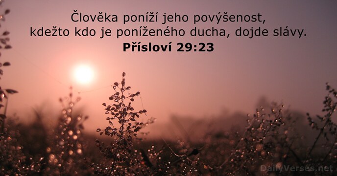 Přísloví 29:23