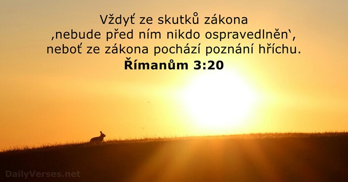 Římanům 3:20